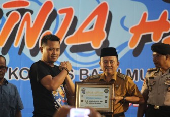 Pameran nasional batu mulia di Bengkulu, Senin (9/4/2018)