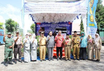 Launching pelayanan KB Serentak (Gertak) dalam rangka Hari Bhakti Ikatan Bidan Indonesia (IBI) Provinsi Bengkulu Tahun 2018, Selasa (24/4) di Kabupaten Kepahiang.