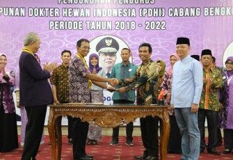 Pengukuhan Pengurus Persatuan Dokter Hewan Cabang Bengkulu Periode 2018 - 2022