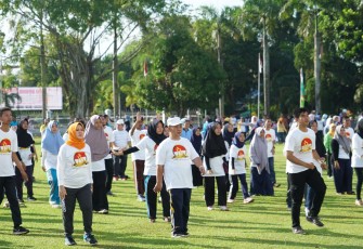 Memperingati Hari Keluarga Nasional (Harganas) ke 25 yang jatuh pada tanggal 29 Juni 2018.