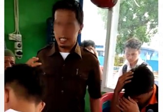 Oknum Scurity menampar dua orang pelajar 