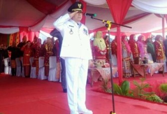 Bupati Seluma H. Bundra Jaya, S.H, M.H Bertindak Sebagai Inspektur Upacara