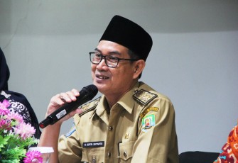Asisten III Bidang Administrasi Umum Setda Provinsi Bengkulu Gotri Suyanto Membuka Pertemuan Forum Kemitraan BPJS Kesehatan dengan Pemangku Kepentingan Tingkat Kabupaten/Kota Se-Wilayah Kantor Cabang Bengkulu Tahun 2018