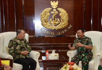 Plt Gubernur Bengkulu Rohidin Mersyah temui Kepala Staf Angkatan Laut.