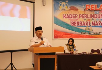Sekda Provinsi Bengkulu Nopian Andusti, SE. MT menghadiri acara Pelatihan Kader Perlindungan Anak Terpadu Berbasis Masyarakat. 