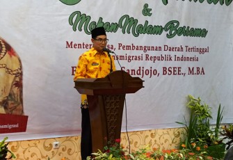 Ramah Tamah-Sambutan Direktur Jendral Pembangunan Daerah Tertinggal (Dirjen PDT) Samsul Widodo.