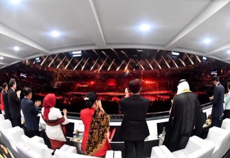 Presiden RI membuka perhelatan olahraga akbar Asian Games ke-18
