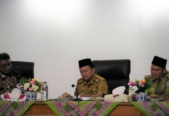 Mewakili Gubernur Bengkulu, Asisten I Setda Provinsi Bengkulu Hamka Sabri menghadiri Bintek Peningkatan Kualitas Penyelenggaraan Sistem Akuntabilitas Kinerja Instansi Pemerintah