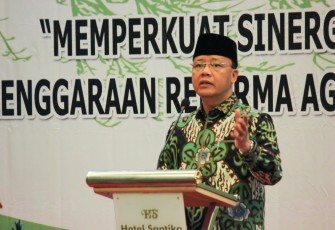Agraria-Plt. Gubernur Rohidin Mersyah selasa pagi membuka Rapat Koordinasi Gugus Tunas Reforma Agraria Provinsi Bengkulu