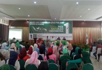 Rapat Koordinasi dan Pembekalan Caleg PKB 2019 di Hotel Puteri Gading Cempaka, Kamis (13/9/2018). 