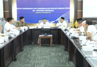 Rapat koordinasi kepala perwakilan BI Bengkulu dengan TPID Provinsi Bengkulu