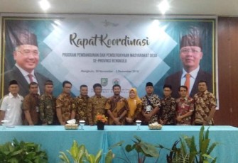 Rakor P3MD se Provinsi Bengkulu
