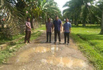 Jalan Dusun II Talang Karet Desa Pasar Sebelat yang belum dibangun