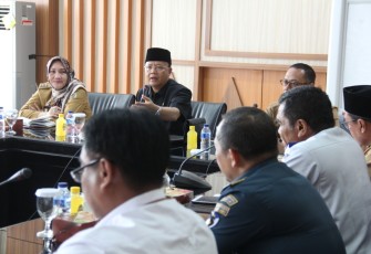 Plt Gubernur Bengkulu Rohidin Mersyah Pimpin Rapat Pembahasan Dengan PT. Pathaway Internasional di Ruang Rapat Rafflesia Kantor Gubernur