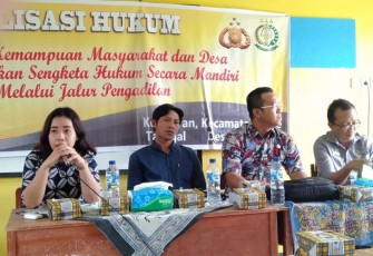 Sosialisasi hukum ke masyarakat Desa Kedataran