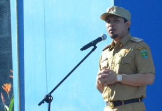 Wakil Wali Kota Bengkulu Dedy wahyudi Pimpin Apel di PDAM Tirta Dharma Kota Bengkulu