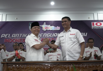 Pelantikan dan pengukuhan pengurus daerah IOF Bengkulu, Jumat (25/01/19) petang.