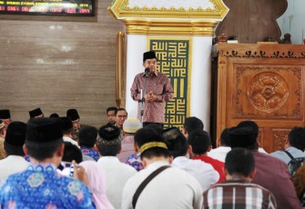 Didampingi Gubernur Bengkulu Rohidin Mersyah, Wakil Presiden RI Jusuf Kalla hadir dan memberikan kata sambutan pada Silaturahmi dan Dialog DMI Bersama Wapres RI.