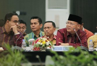 Gubernur Bengkulu saat menyampaikan rekomendasinya