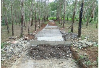 Pembangunan rabat beton di Desa Talang Tua