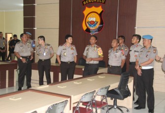 Wakapolri Komjen Pol Drs. Ari Dono Sukmanto. S.H saat berada di Polda Bengkulu