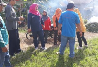 Gerakan Serentak Pemberantasan Sarang Nyamuk (PSN), Jumat (01/02/2019).