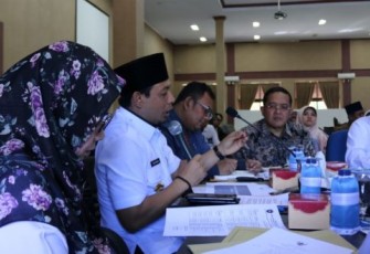 Wakil Wali Kota Bengkulu Dedy Wahyudi Pimpin Rapat 