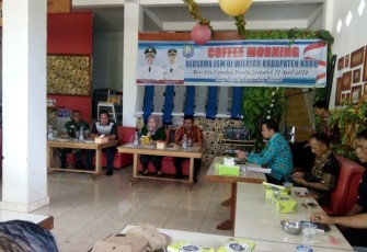 Caffee Morning, Kesbangpol Ajak LSM Sukseskan Pemilu 2019