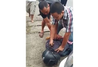 Polisi mengamankan pelaku perampokan uang nasabah Bank BRI Cabang Manna