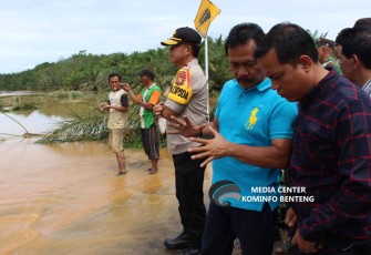 Bupati Bengkulu Tengah Ferry Ramli Tinjau Lokasi Banjir 