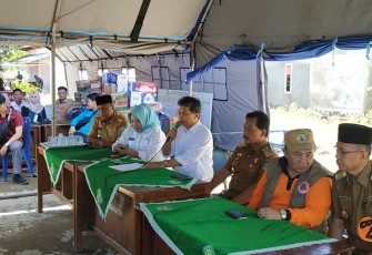 Dirjen Sumber Daya Alam Kementrian PUPR, Ir. Hari Suprayogi, M.Eng Pantau Posko Bantuan di Kabupaten Bengkulu Tengah 