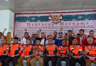 Wakil Bupati Bengkulu Tengah Septi Periadi, S.TP Hadiri Deklarasi Bersama Pemilu Damai 2019