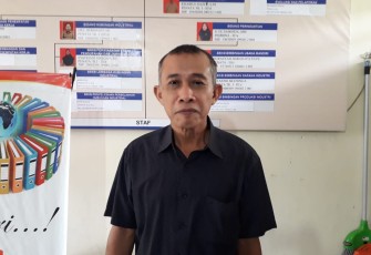 Kadisnaker Kab. Asahan, Budi Anshari. Jumat, (17/5/2019). Foto : TP. Simbolon/KlikWarta.com