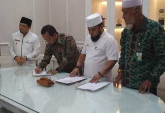 Wali Kota Bengkulu Helmi Hasan Teken MoU Dengan Baznas Kota Bengkulu 