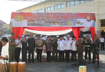 Gubernur Bengkulu Rohidin Mersyah Hadir Dalam Apel Pasukan Oop Ketupat Nala 2019  