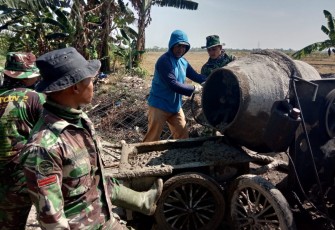 Satgas TMMD ke 105 Utamakan Kualitas Dalam Pembangunan Sasaran Fisik