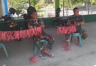 Pernik-Pernik Upacara Penutupan TMMD Sudah Mulai Dipersiapkan