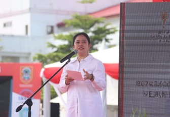 Menteri Koordinator Pembangunan Manusia dan Kebudayaan Republik Indonesia Puan Maharani