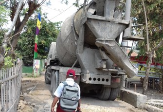 TMMD Kronjo memasuki tahap pengecoran