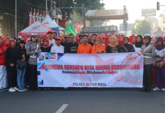 Polres Blitar Kota Gelar Jalan Santai