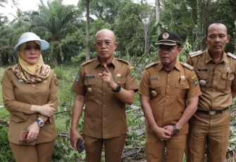 Bupati Bengkulu Selatan Gusnan Mulyadi Cek Lokasi Jalan Yang Diblokir 