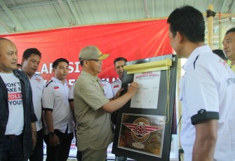 Gubernur Bengkulu Rohidin Mersyah Hadir Dalam Acara Deklarasi Bikers Matic Bengkulu