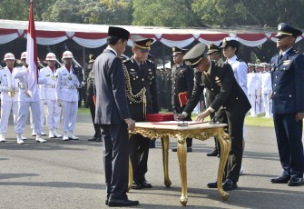 Suasana Pelantikan Perwira TNI-POLRI