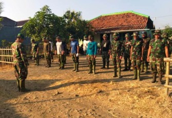 Apel satu pekan Satgas TMMD Tegal Desa Jatimulya