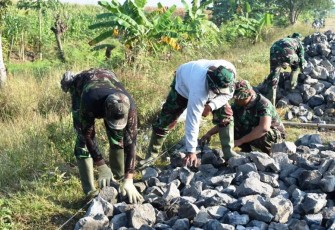 Program TMMD ke 15 Kodim 0712/Tegal Desa Jatimulya Kecamatan Suradadi