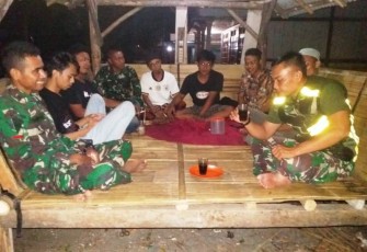 Satgas TMMD Tegal Aktifkan Ronda Malam Bersama Warga Desa Jatimulya