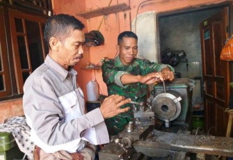 Bengkel Bubut Warga Desa Jatimulya yang turut di publikasi