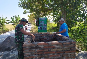 Prasasti TMMD Kodim 0716/Demak Siap Dibangun di Desa Kali Kondang