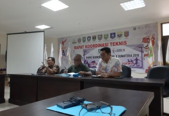 Kepala Dinas Pemuda Dan Olah Raga Provinsi Bengkulu Pimpin Rapat 