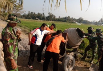 Kokohnya Kebersamaan TNI dan Polri Pada TMMD Reg 105 Kodim Klaten